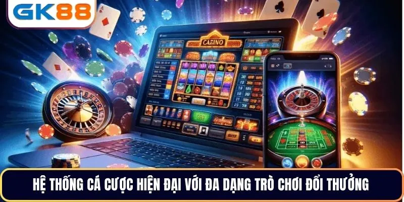 Hệ thống cá cược hiện đại với đa dạng trò chơi đổi thưởng